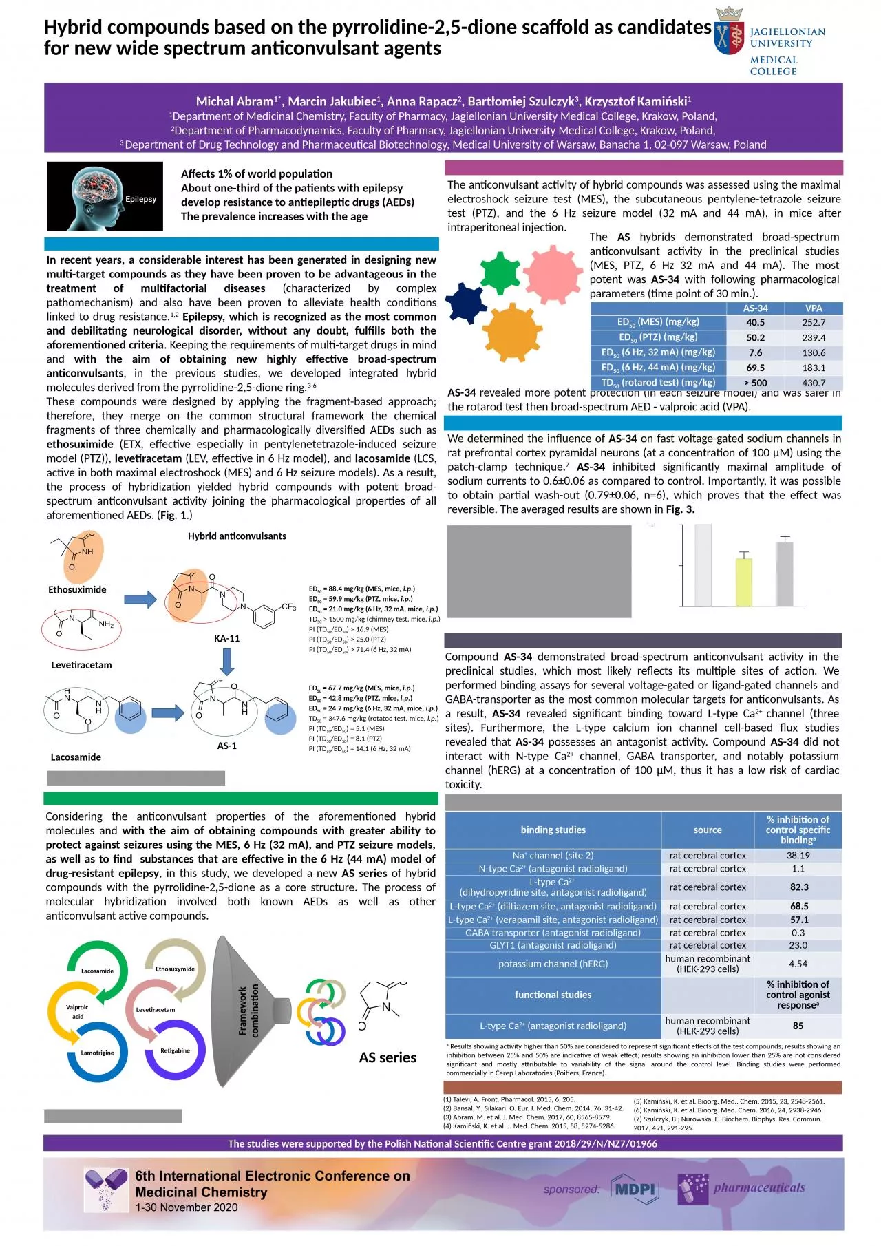 PPT-Hybrid compounds based on the pyrrolidine-2,5-dione scaffold as candidates