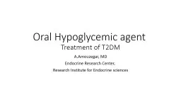 Oral Hypoglycemic agent