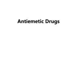 Antiemetic Drugs  Drugs Used to Control Chemotherapy Induced Nausea and Vomiting