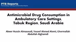 Analysis of Antimicrobial Medications Consumption in Inpatient Units at North West (