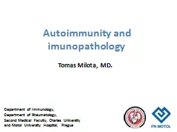 Autoimmunity  and  imunopathology