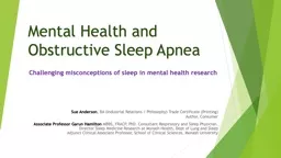 Mental Health and  Obstructive Sleep