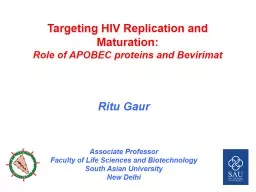 HIV  Replication  and Maturation