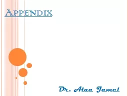 Appendix Dr.  Alaa   Jamel