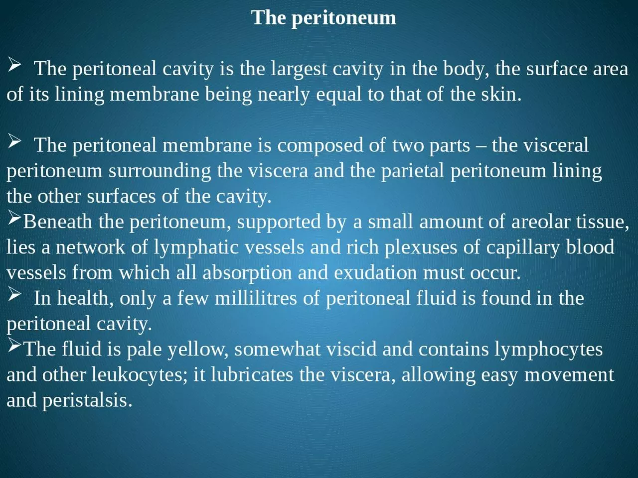 PPT-The peritoneum