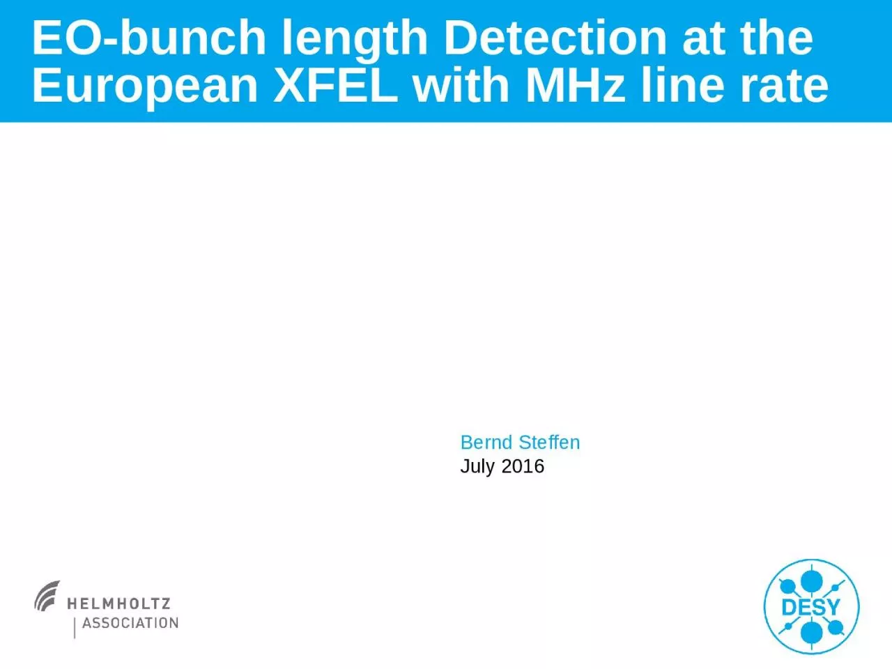 EO-bunch length Detection at the European XFEL with