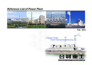 Reference list of power plant