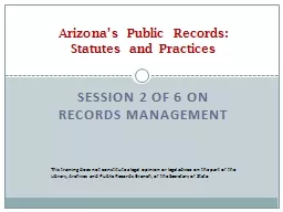 Session 2 of 6 on records management