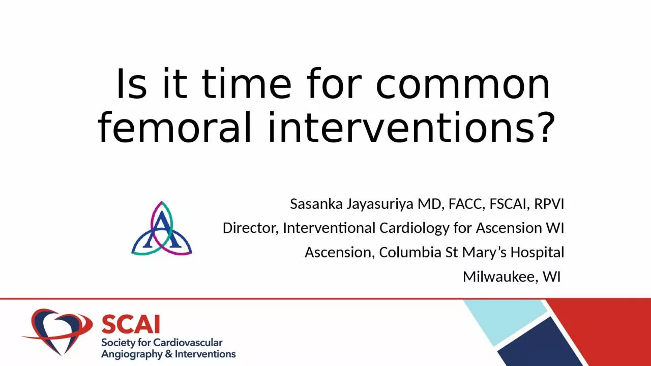 PPT-Sasanka Jayasuriya MD, FACC, FSCAI, RPVI