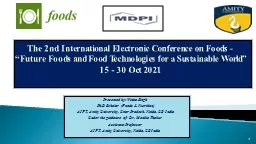 The  2nd International Electronic Conference on Foods