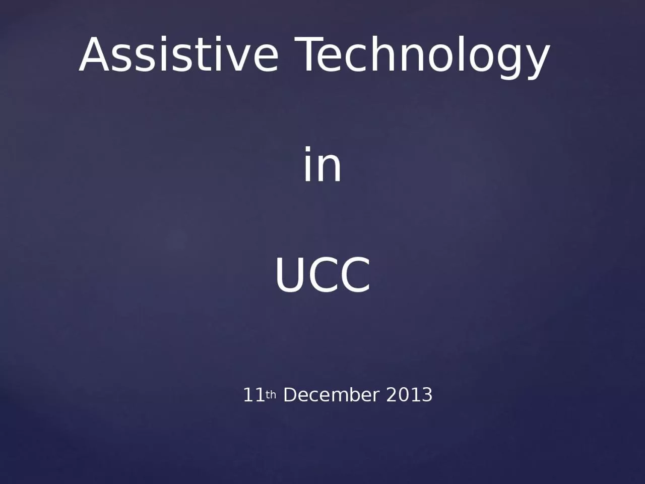 PPT-Assistive Technology in