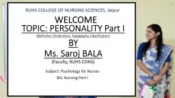 PPT-RUHS COLLEGE OF NURSING SCIENCES, Jaipur