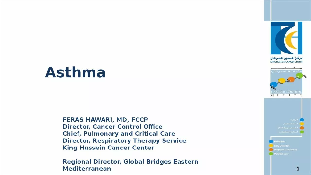 Feras Hawari, MD, FCCP Director, Cancer