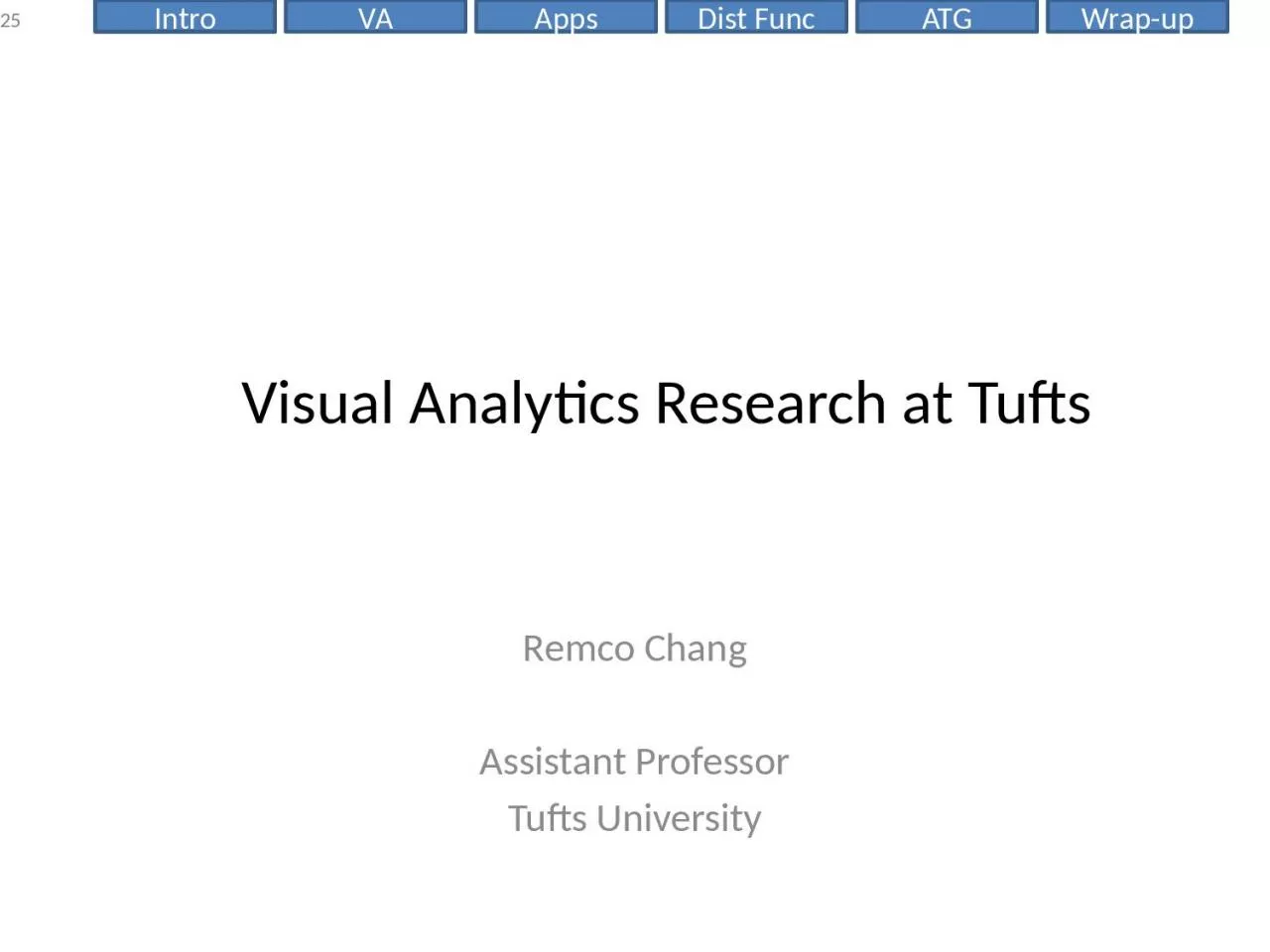 PPT-Visual Analytics Research at