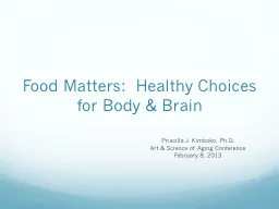 Food Matters:  Healthy Choices for Body & Brain