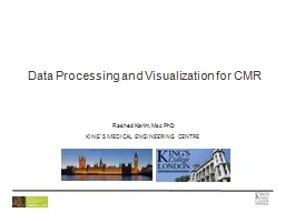 Data Processing and Visualization for CMR