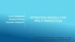 Attention Models for PM2.5 Prediction