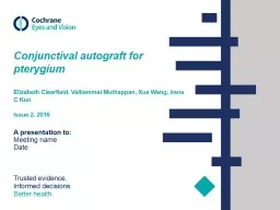 Conjunctival autograft for pterygium