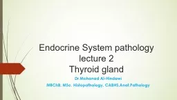 Endocrine System pathology