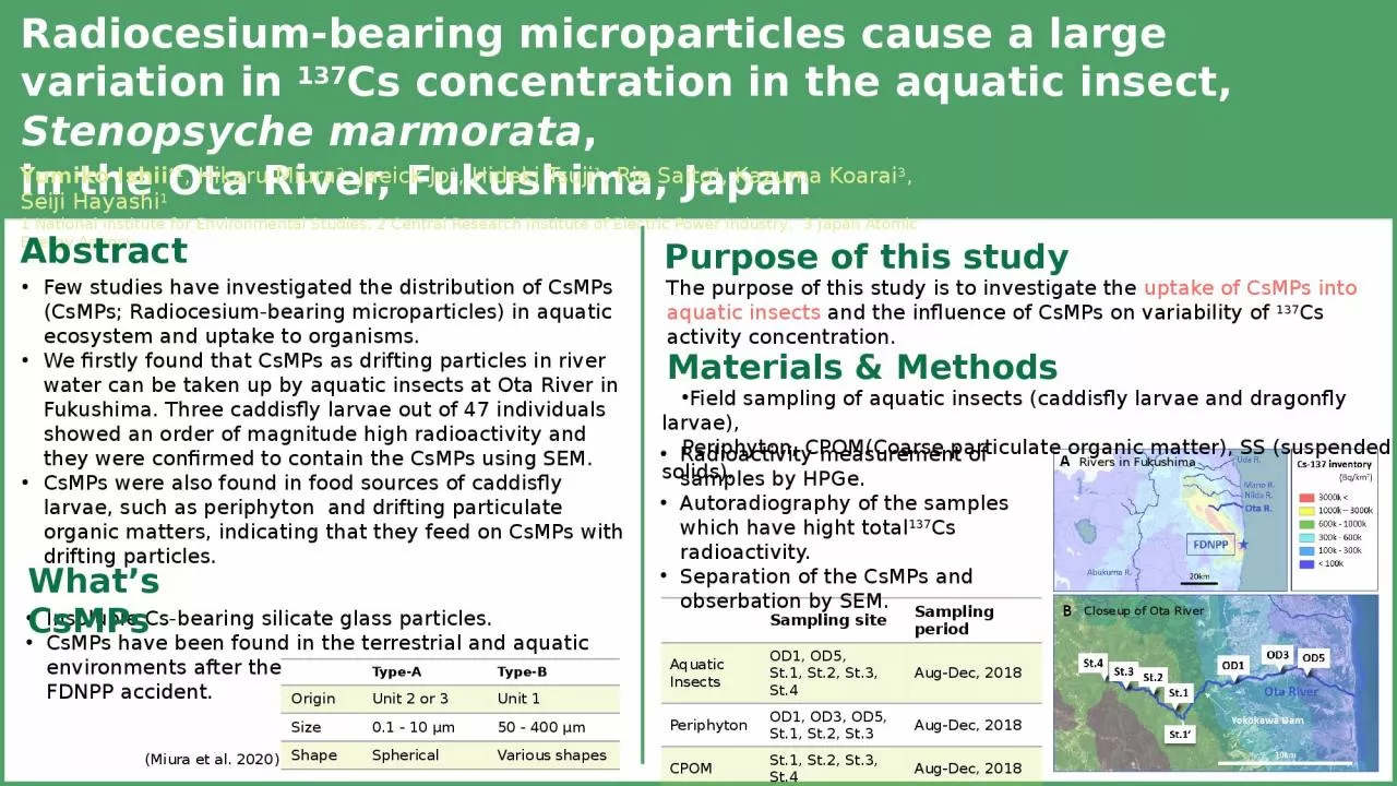 PPT-Radiocesium -bearing microparticles cause a large variation in