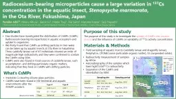 Radiocesium -bearing microparticles cause a large variation in