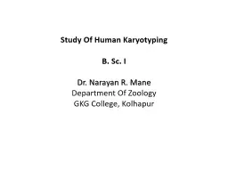 Study Of Human Karyotyping