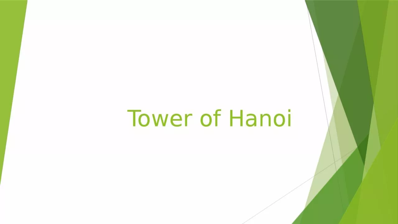 PPT-Tower of Hanoi Introduction