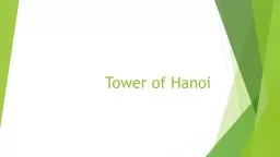 Tower of Hanoi  Introduction