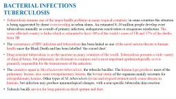 BACTERIAL  INFECTIONS OF R.T.
