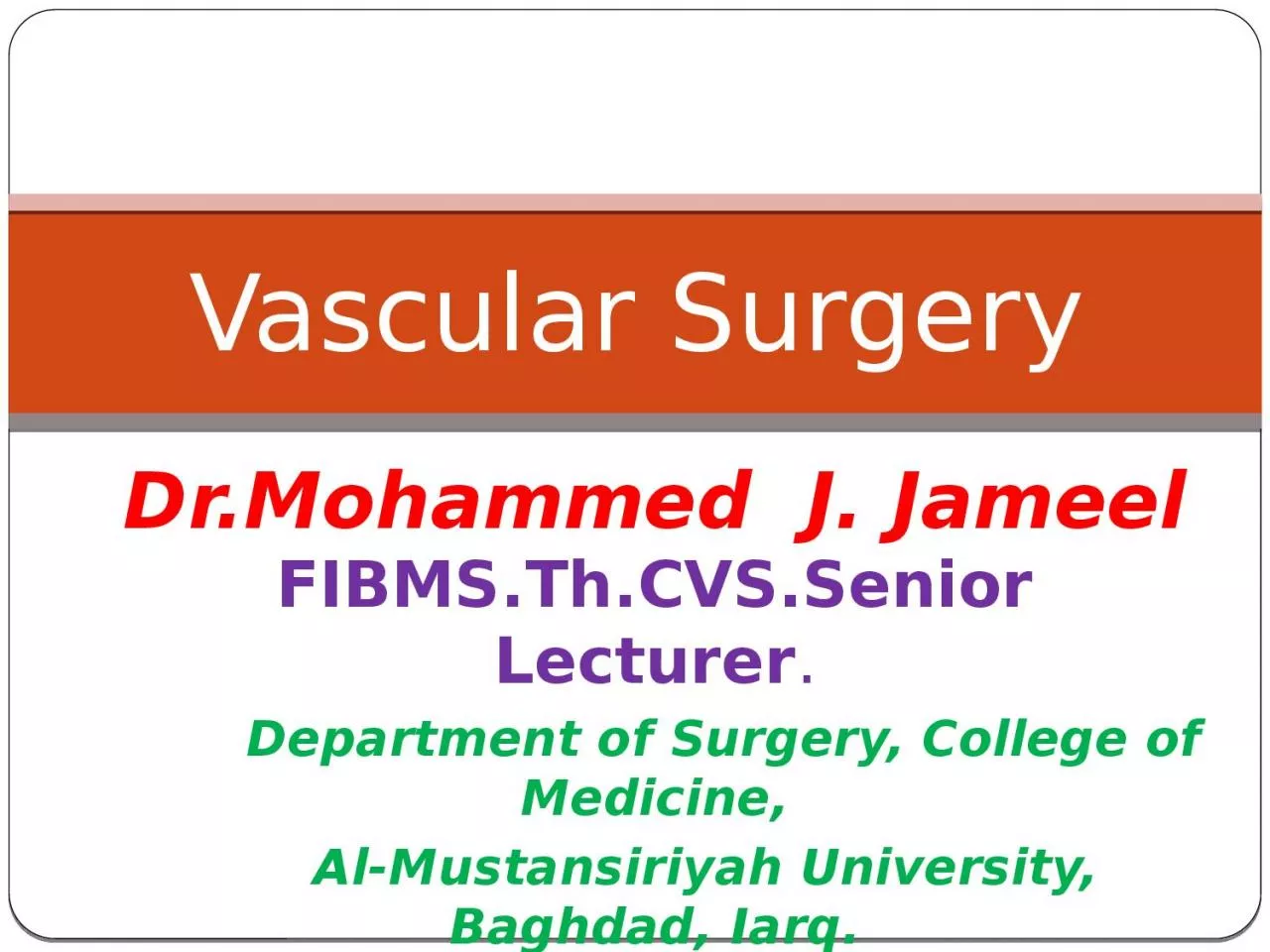 PPT-Dr.Mohammed J. Jameel