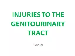 INJURIES TO THE GENITOURINARY TRACT