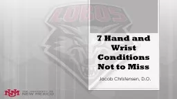7 Hand and Wrist Conditions