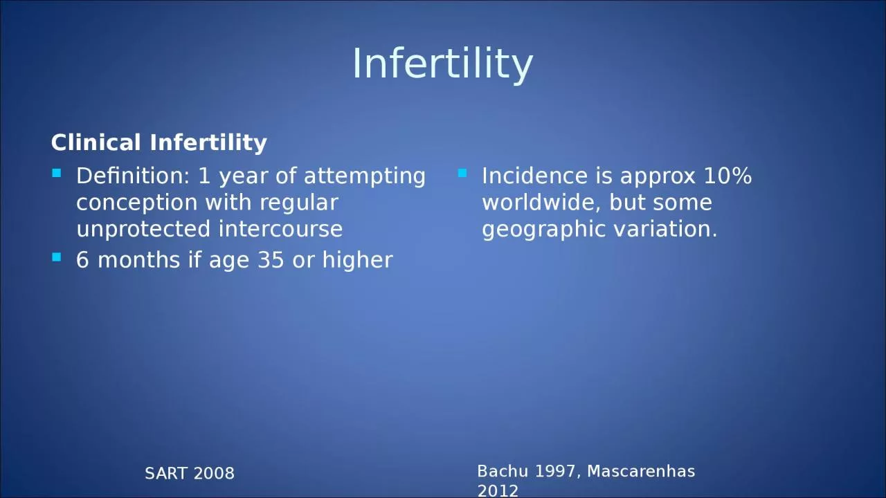 Infertility Clinical Infertility
