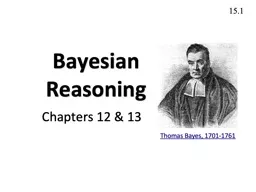 Bayesian Reasoning Chapters 12 & 13