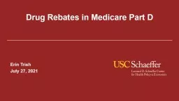 Drug Rebates in Medicare Part D