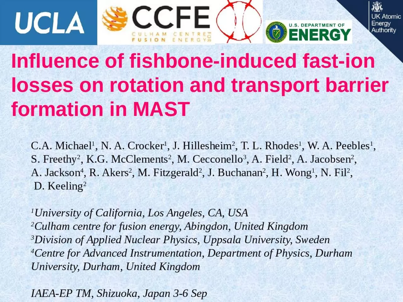 PPT-# 1 Influence of fishbone-induced fast-ion losses on rotation and transport barrier formation