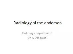Radiology of the abdomen