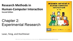 PPT-Chapter 2: Experimental Research