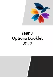 Year 9  Options Booklet