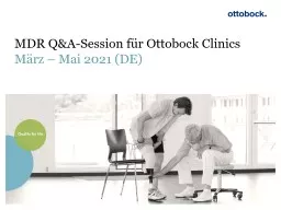 MDR Q&A-Session für Ottobock