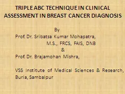 TRIPLE ABC Technique in clinical assessment in breast cancer diagnosis