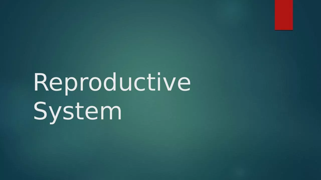 PPT-Reproductive System What is reproduction?