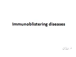 Immunoblistering  diseases