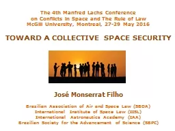 The 4th Manfred  Lachs  Conference