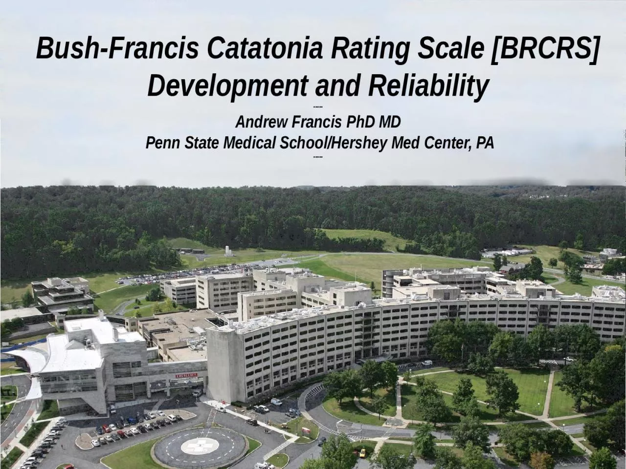 Bush-Francis Catatonia Rating Scale [BRCRS]