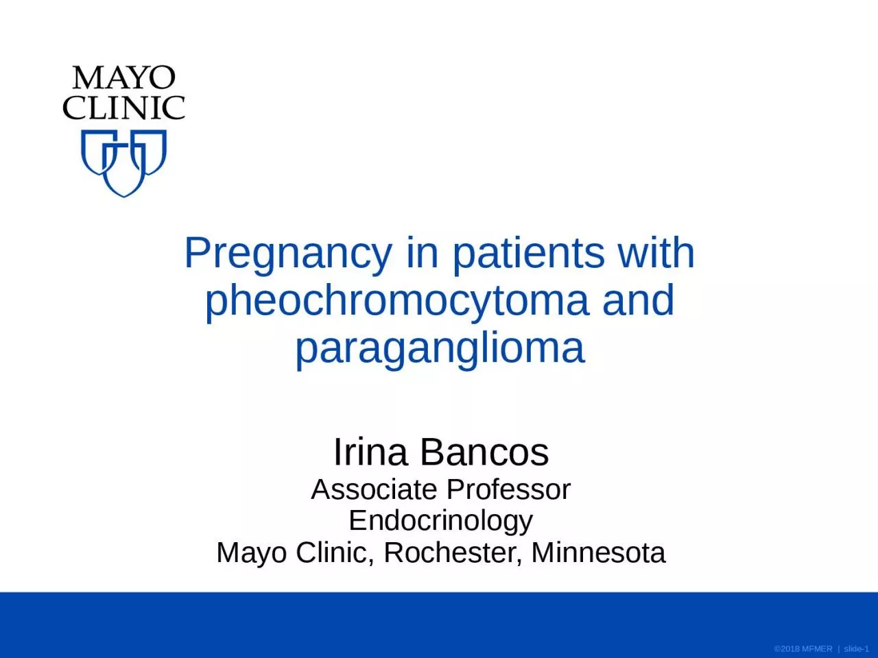 Pregnancy in patients with pheochromocytoma and paraganglioma