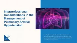 a Interprofessional Considerations in the Management of Pulmonary Arterial Hypertension