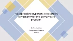 An approach to Hypertensive Disorders in Pregnancy for the  primary care physician