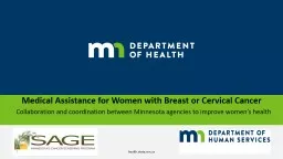 Medical Assistance for Women with Breast or Cervical Cancer