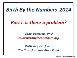 Birth By the  Numbers 2015